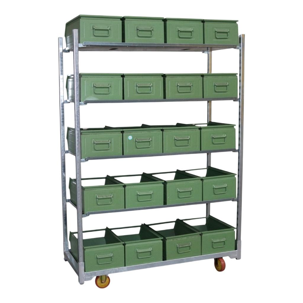 Magazijnbak Lagerfix 1 GR01, Doe-het-zelf en Verbouw, Kratten en Dozen, Ophalen, Doos, 50 tot 75 cm, Minder dan 40 cm