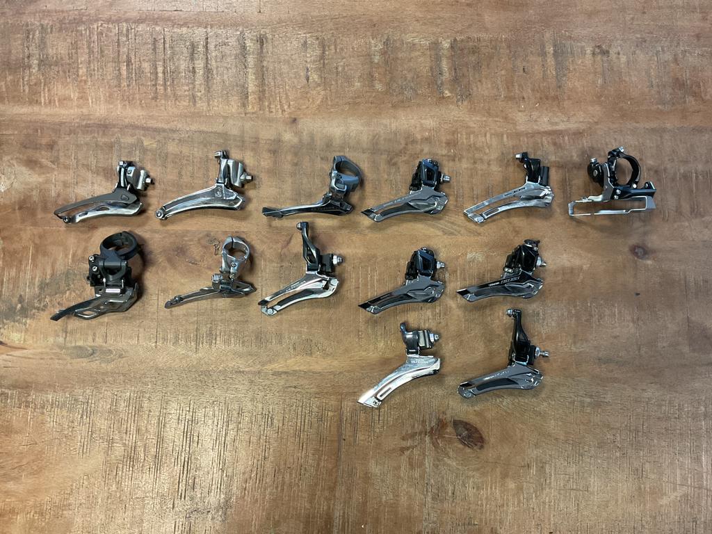 Diversen voorderailleur SRAM SHIMANO CAMPAGNOLO, Fietsen en Brommers, Fietsonderdelen, Overige merken, Info@unlimitedcolors.nl