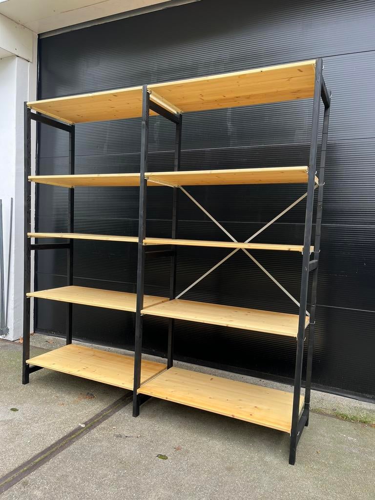 Houten stelling stellingkast legbordstelling kast stellingen, Ophalen of Verzenden