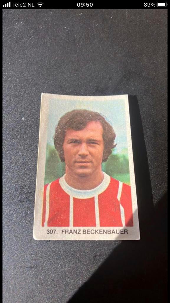 Franz Beckenbauer panini vanderhout 1979-1980, Verzamelen, Ophalen of Verzenden, Zo goed als nieuw, Buitenlandse clubs, Poster, Plaatje of Sticker