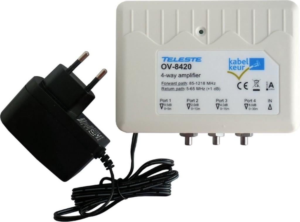 Teleste OV-8420 Kabelkeur Ziggo Geschikt Coax Versterker, Ophalen of Verzenden, Zo goed als nieuw