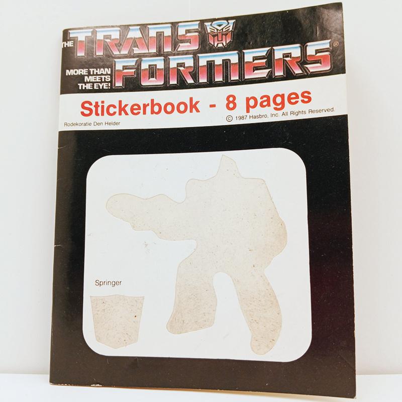 Transformers G1 Stickerbook Hasbro 1987, G1, Ophalen of Verzenden, Gebruikt, Autobots