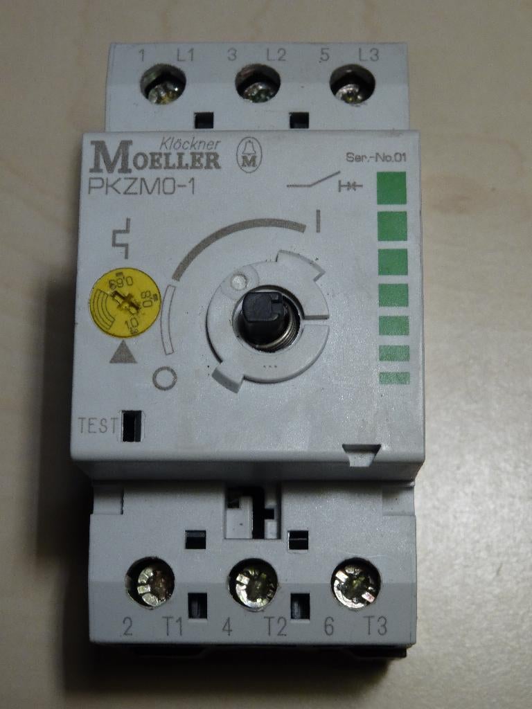Eaton/Moeller PKZM0-1 Motorbeveiligingsschakelaar, Ophalen of Verzenden, Zo goed als nieuw, Overige typen