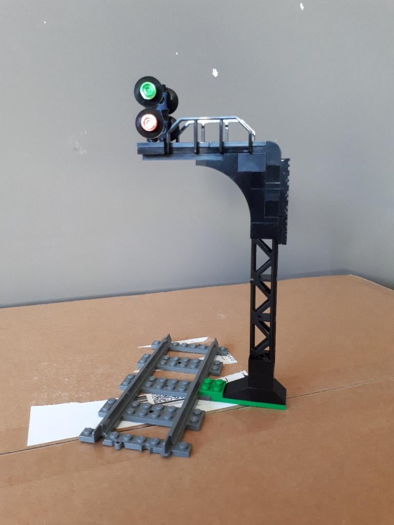 Seinpaal voor Lego City Trein (MOC), Kinderen en Baby's, Speelgoed | Duplo en Lego, Ophalen of Verzenden, Nieuw, Complete set
