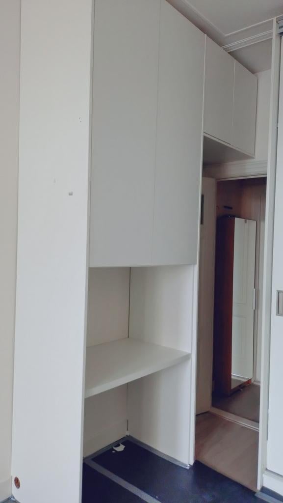 Hoge kast met bureau - ruimtebesparend en functioneel, Ophalen, 200 cm of meer, Overige materialen, 50 tot 100 cm
