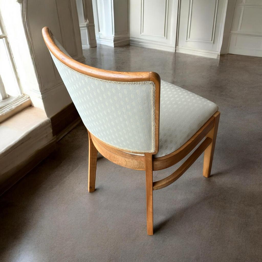 Art Deco walnoot houten eetkamer stoelen AA Patijn, Ophalen