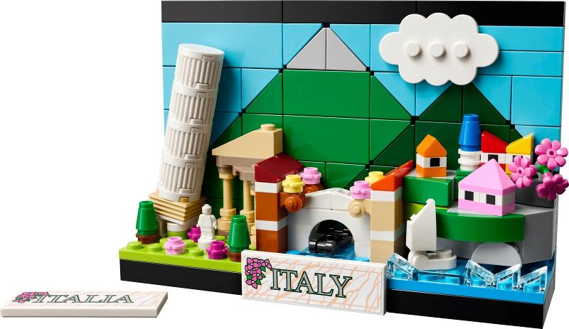 Lego | Reizen | Ansichtkaart van Italië | 40818, Lego, Lego, Nieuw, https://legohouse.com/en-gb/info/contact-us/