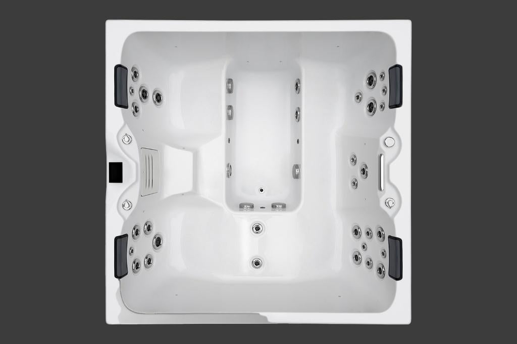 Vivo Spa jacuzzi AUREA 216x216x92 design stijlvol strak, Ophalen, Nieuw, Inbouw, Trap