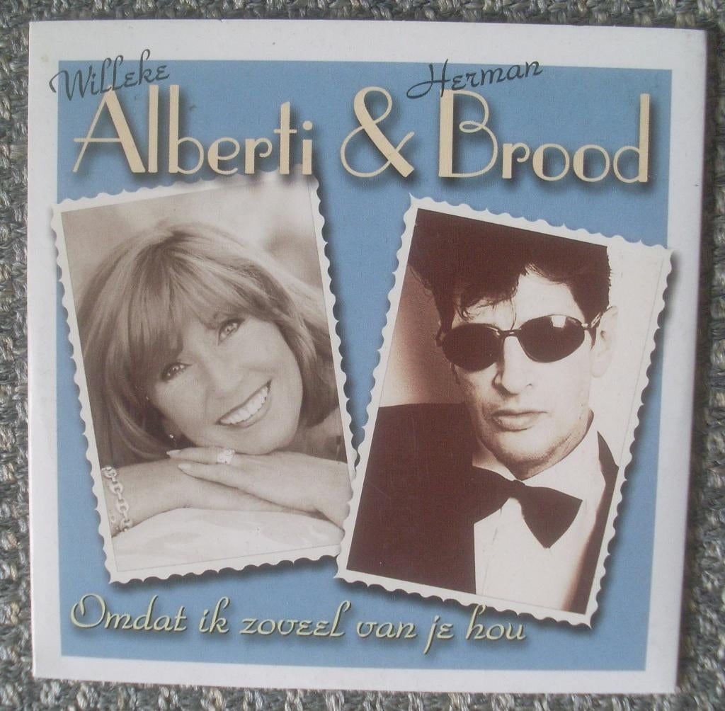 Willeke Alberti + Herman Brood - omdat ik zoveel van je hou, Cd's en Dvd's, Cd Singles, Zo goed als nieuw, Nederlandstalig, 1 single