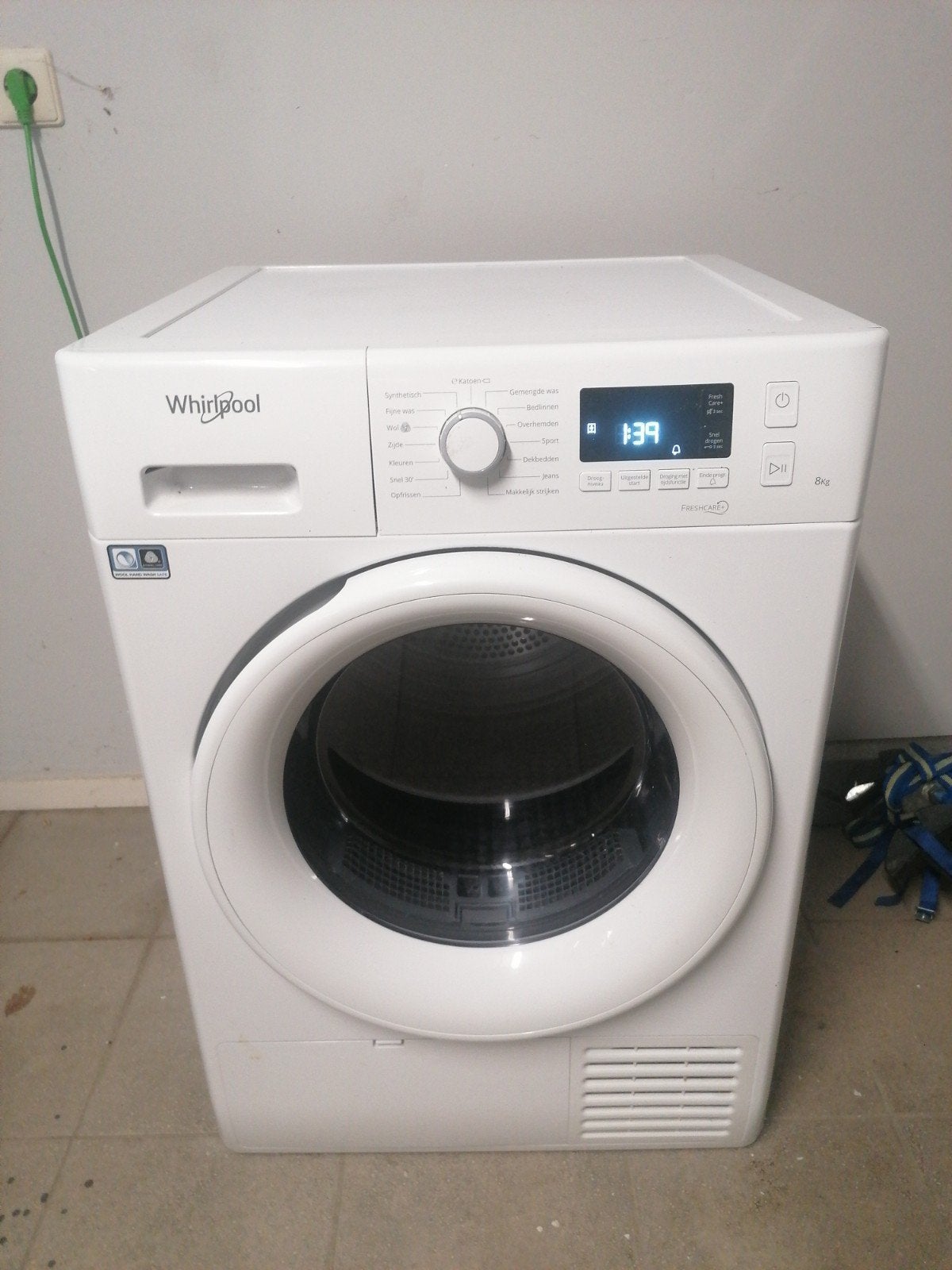 Whirlpool warmtepomp droger, Witgoed en Apparatuur, 6 tot 8 kg, Ophalen, Overige typen, 85 tot 90 cm