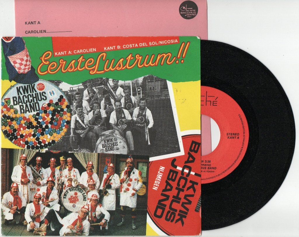 Kwik Bacchus Band – Eerste Lustrum, Ophalen of Verzenden, Zo goed als nieuw, 7 inch, Overige genres