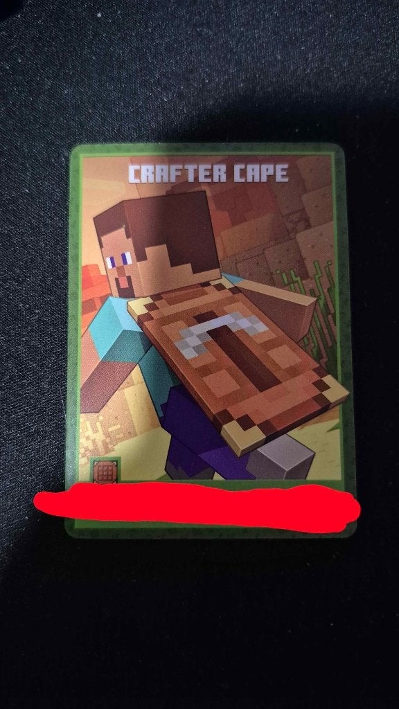 Minecraft Crafter Cape - EXCLUSIVE, UNUSED, Ophalen, Microsoft, Nieuw, PC
