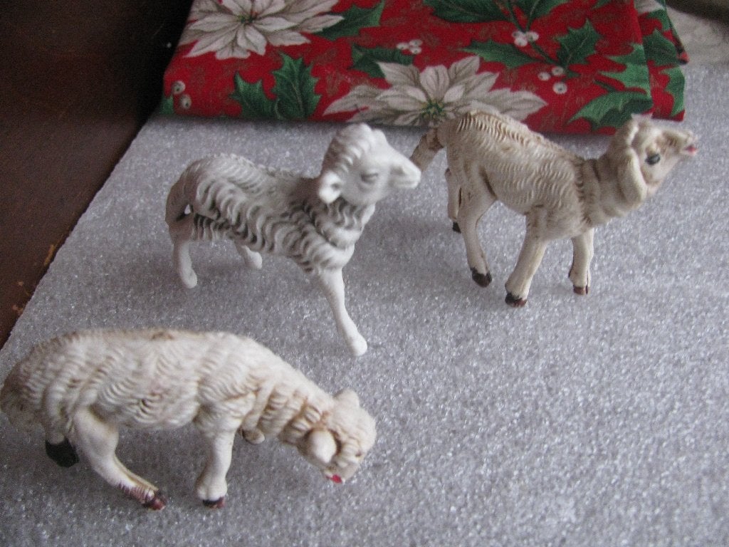 Set van 5 X Schaap / Lam - Kunststof, Verzenden, Gebruikt