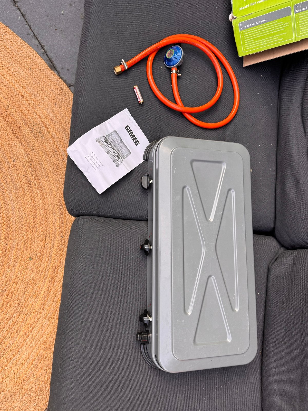 Gimeg 3-pits kooktoestel - Ideaal voor camping en outdoor, Ophalen, Gebruikt