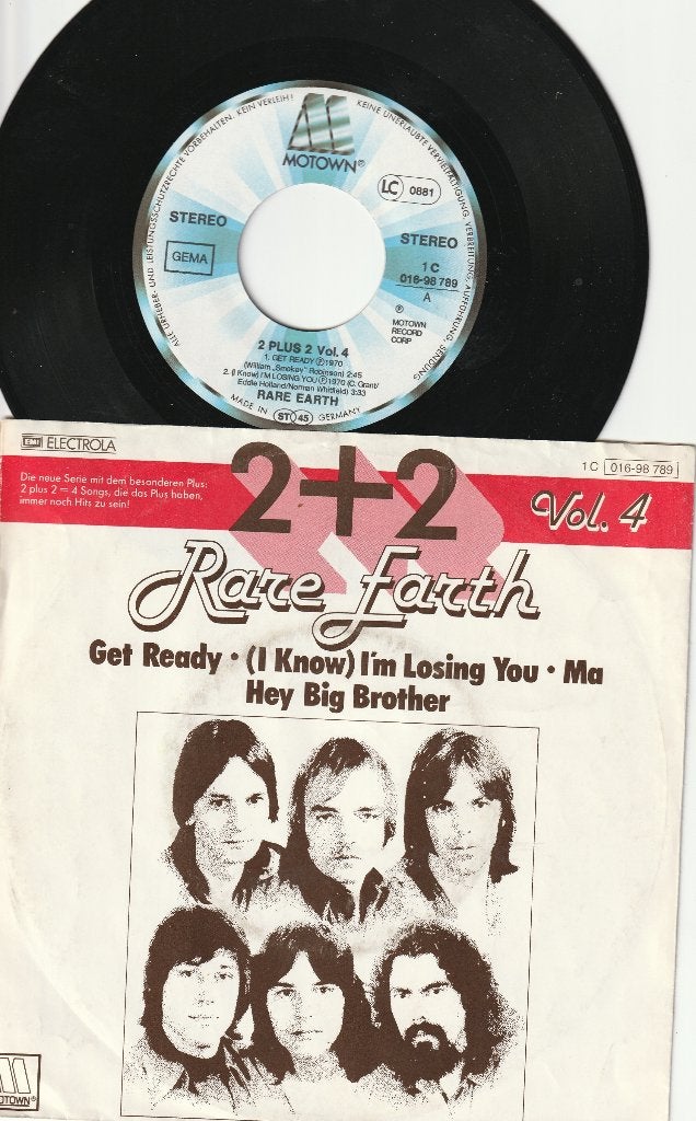 RARE EARTH Get Ready & I'm Losing You - Tamla Motown EP, Ophalen, Gebruikt, EP, EP