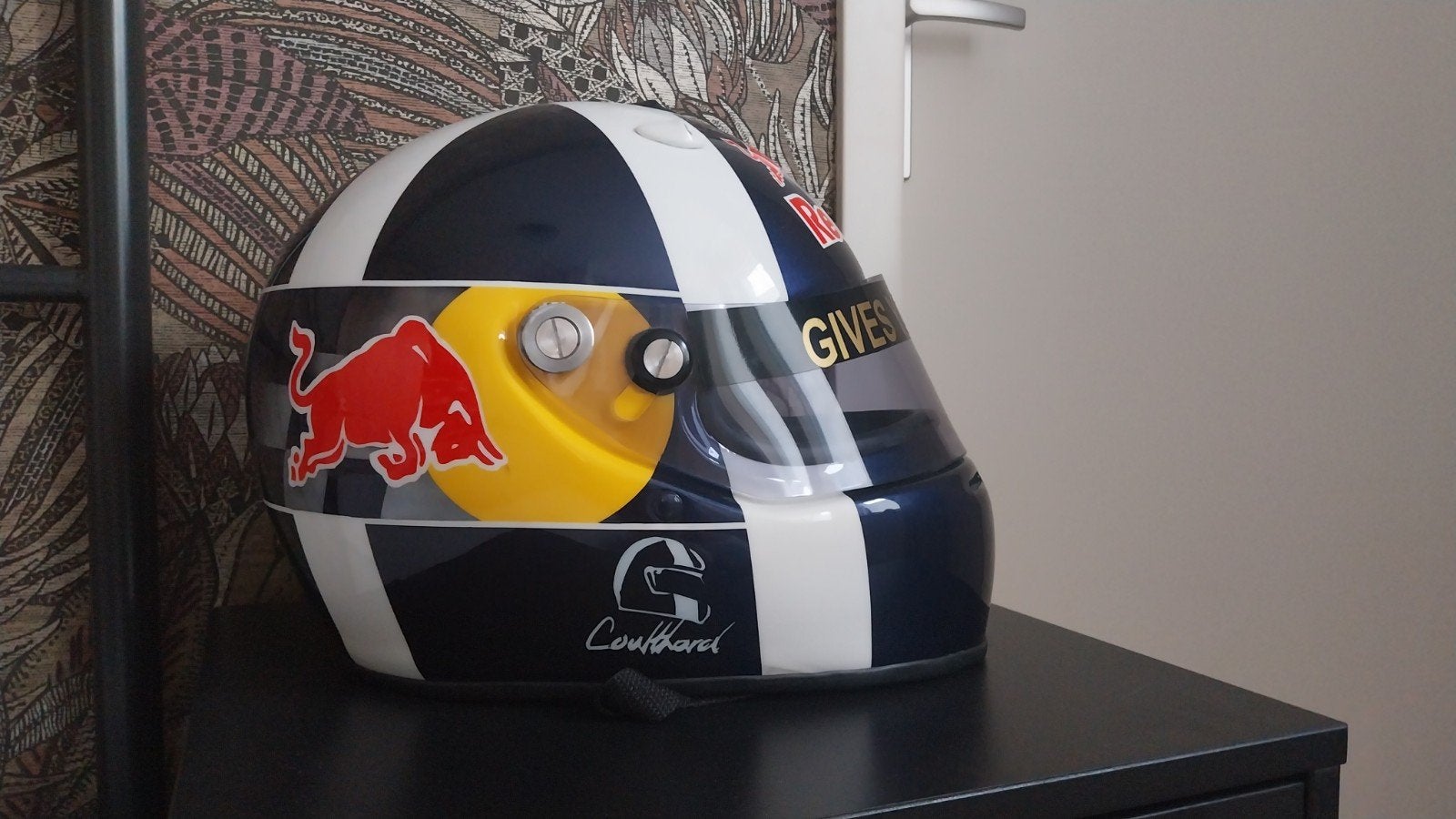 F1 Helm - David Coulthard (Red Bull Racing), Verzamelen, Ophalen of Verzenden, Zo goed als nieuw, Formule 1
