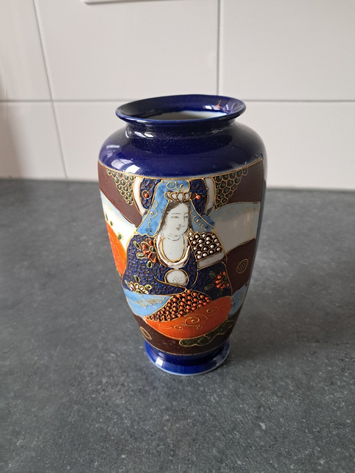 Antieke Japanse Satsuma Vaas - Handgeschilderd, Antiek en Kunst, Ophalen of Verzenden
