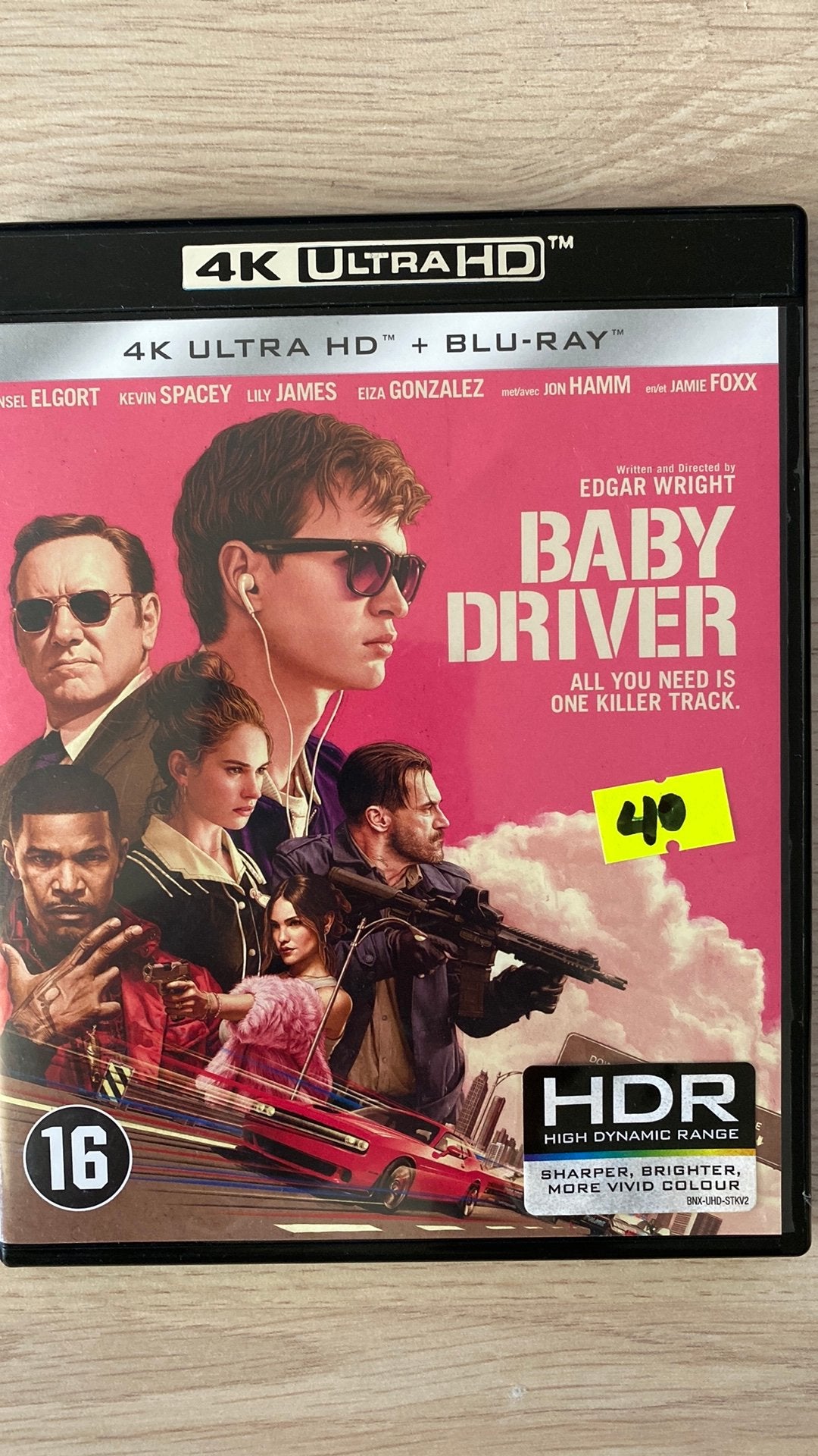 Baby driver 4K uhd blu ray NL versie, Ophalen of Verzenden, Zo goed als nieuw, Actie