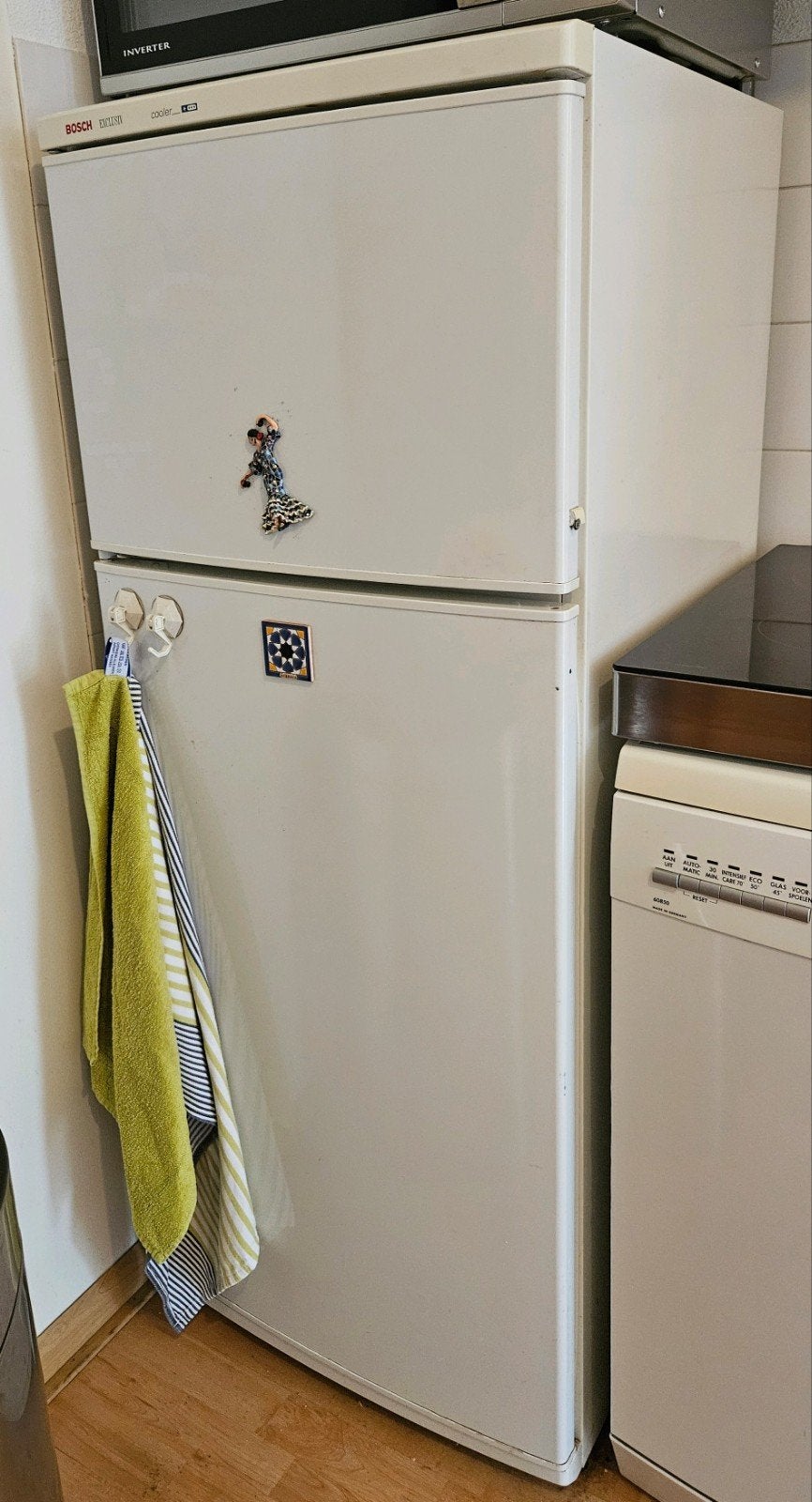GRATIS Bosch koelkast met los vriesvak, Ophalen, Gebruikt, 85 tot 90 cm