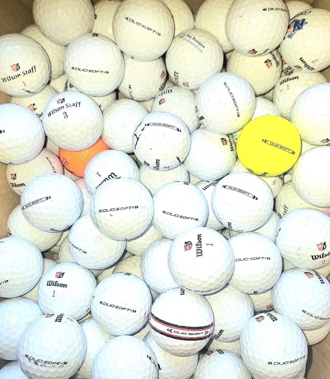 50 Wilson Staff Duo Soft golfballen, Ophalen of Verzenden, Bal(len)