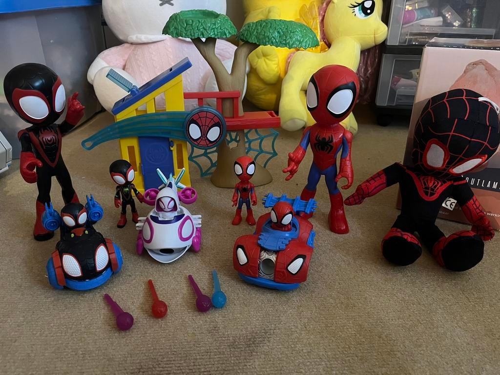 Spidey spullen (tegen een goed bod), Kinderen en Baby's, Speelgoed | Actiefiguren, Ophalen, Zo goed als nieuw