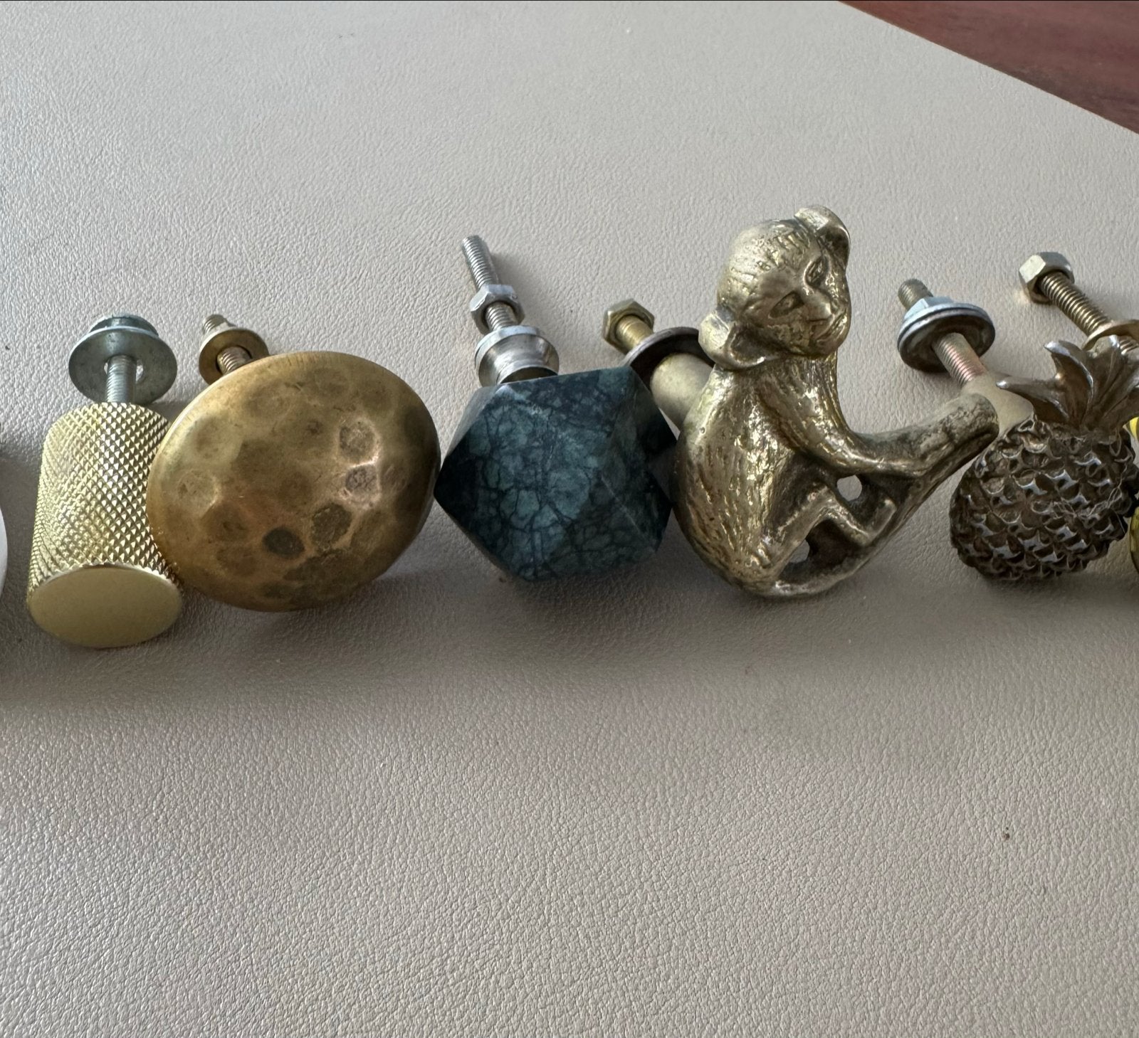 Ladeknoppen / kastknoppen - set van 15, Vintage, Gebruikt, Ophalen of Verzenden, Goud