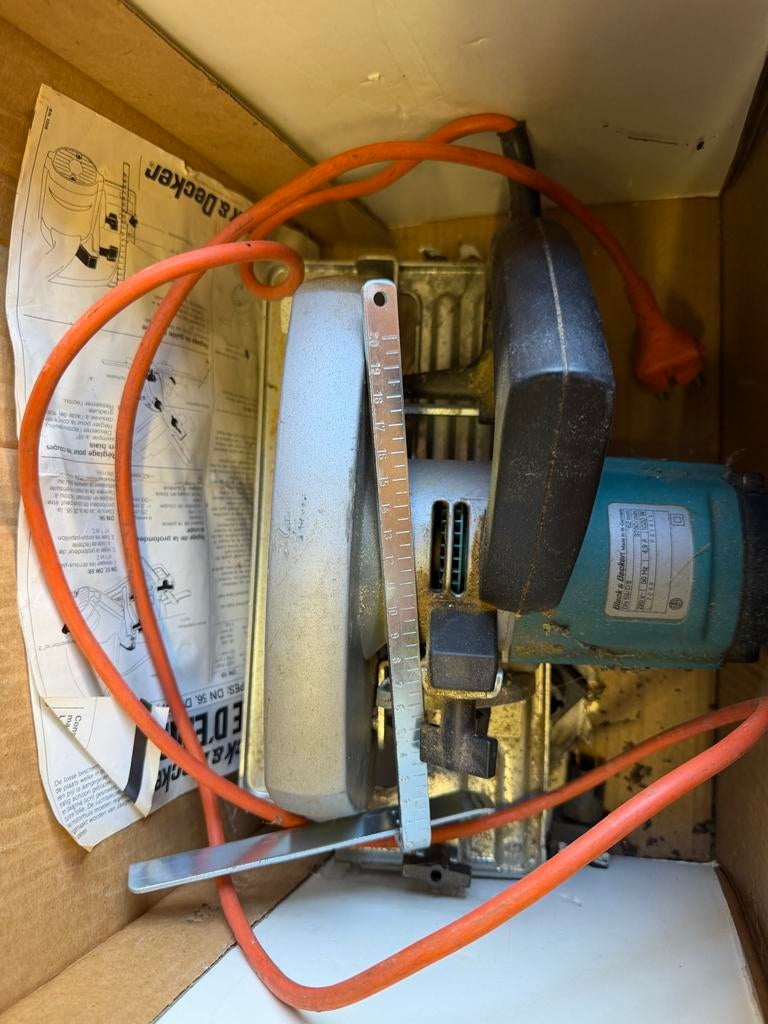 Black & Decker Cirkelzaag DN 59 - 1020W, Ophalen, Gebruikt, Cirkelzaag, 600 tot 1200 watt