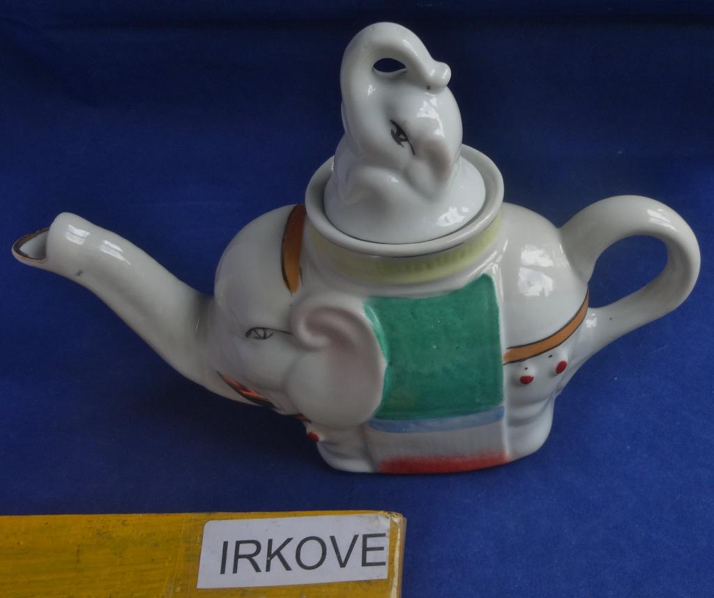 KLEINE THEEPOT OLIFANT * Porselein *, Verzenden