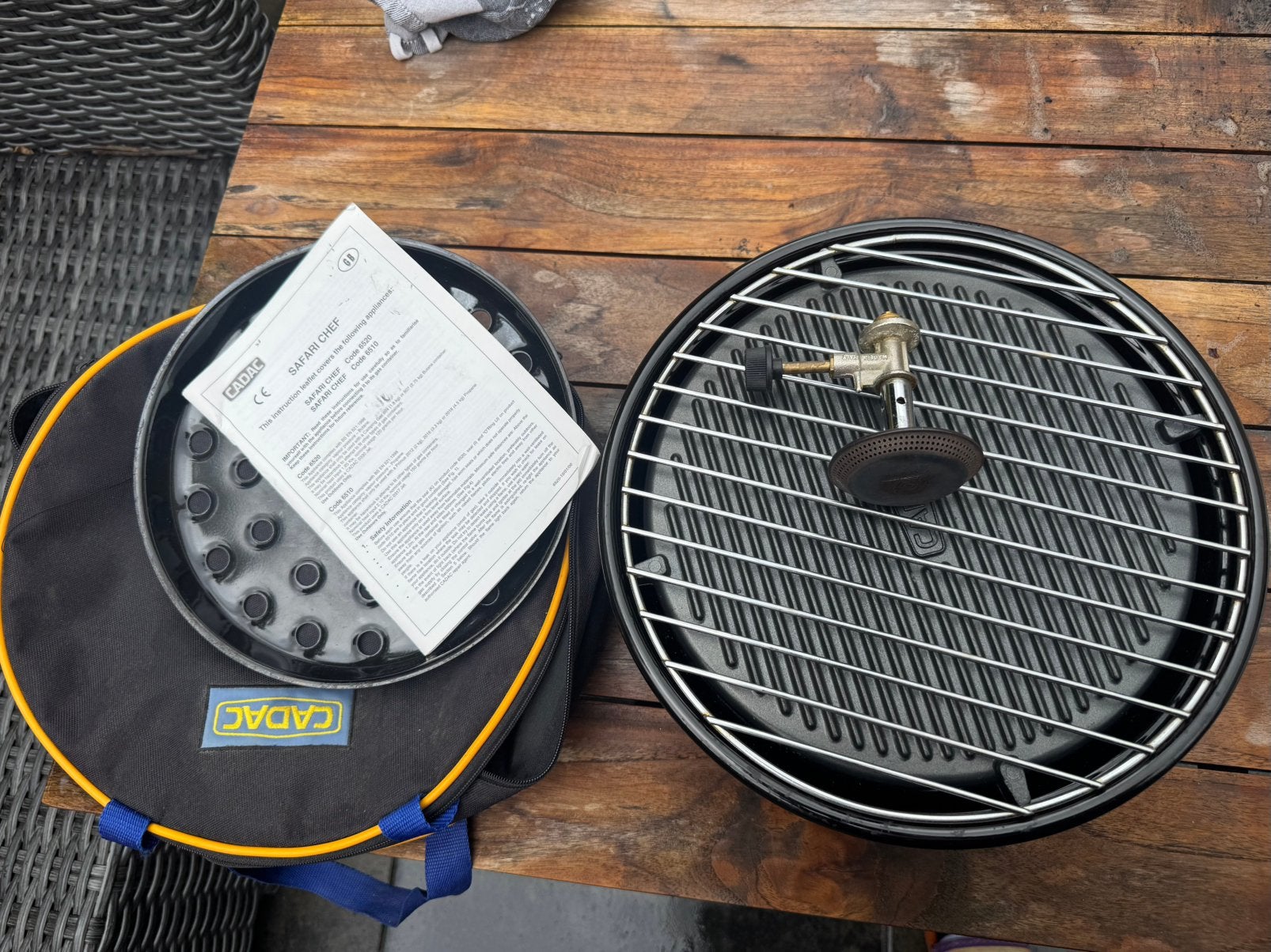 Skottelbraai, Caravans en Kamperen, Kampeeraccessoires, Ophalen of Verzenden, Zo goed als nieuw