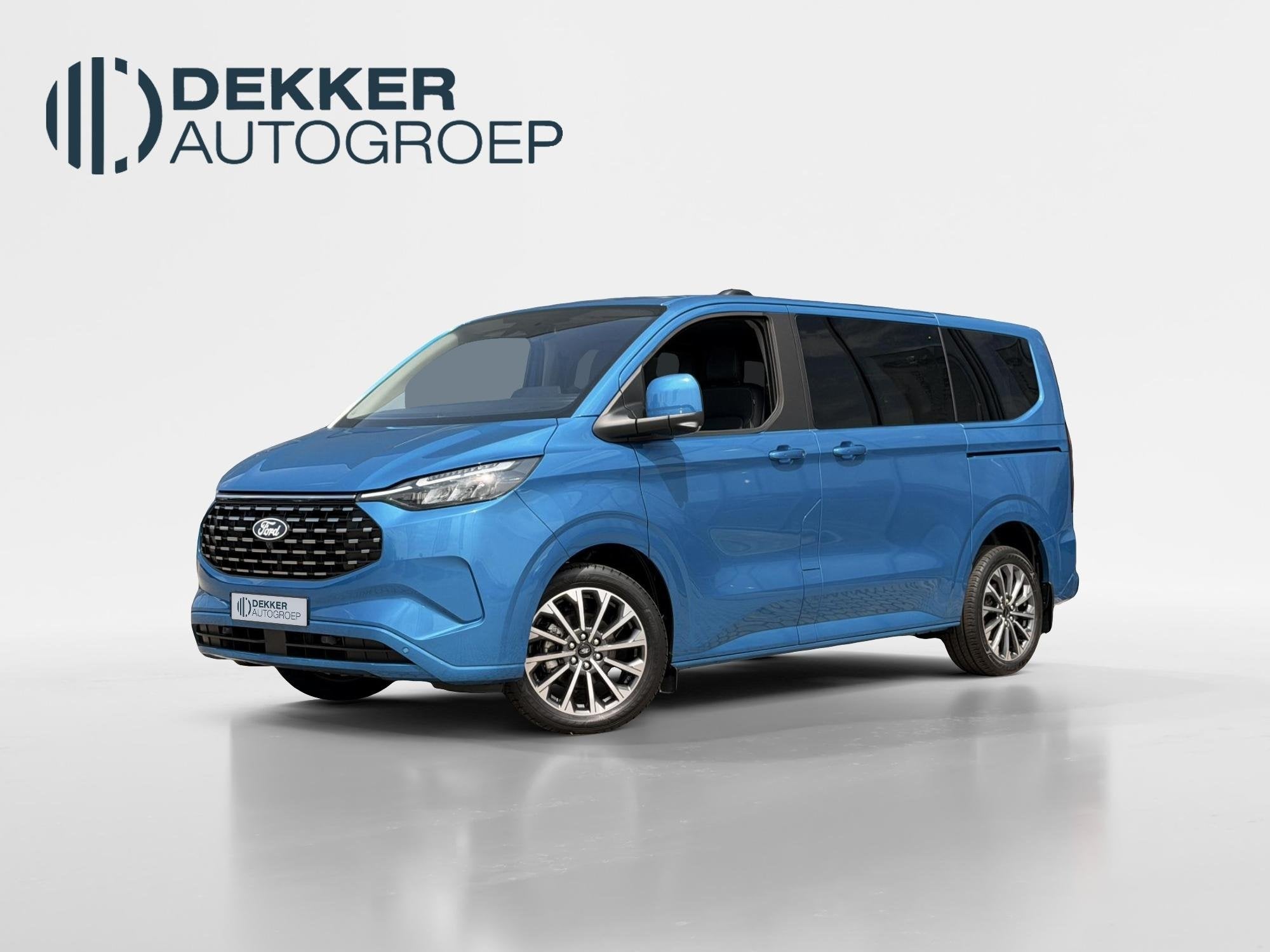 Ford Transit Custom Tourneo 340 L1H1 Titanium X 2.5 233pk PH, Auto's, 232 pk, Gebruikt, 1850 kg, Blauw