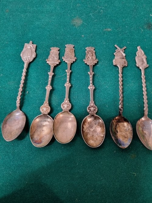 Koffielepels verzilverd 6 stuks, Ophalen of Verzenden, 'T Olde Gre-j, Info@toldegrej.nl, Endepoelstraat 20f Didam