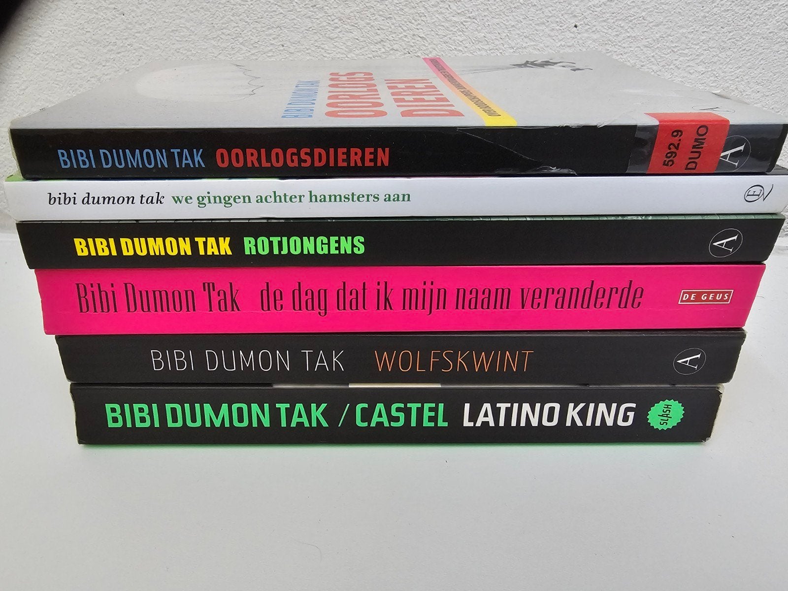 Bibi Dumon Tak Boekenpakket - 6 Jeugdboeken, Boeken, Ophalen of Verzenden, Gelezen, Bibi Dumon Tak