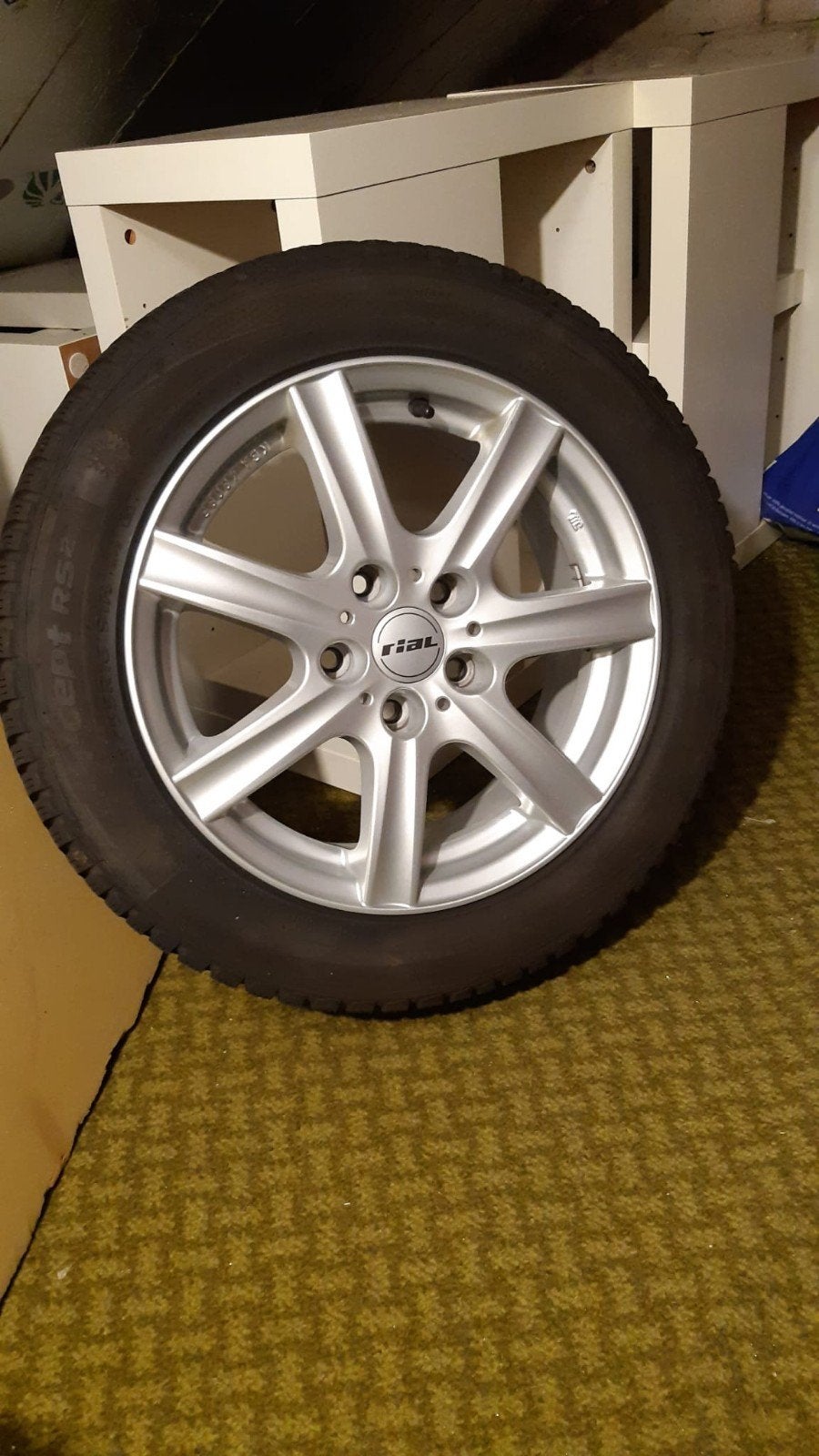 16 inch Rial velgen set mét winterbanden, Ophalen, Gebruikt