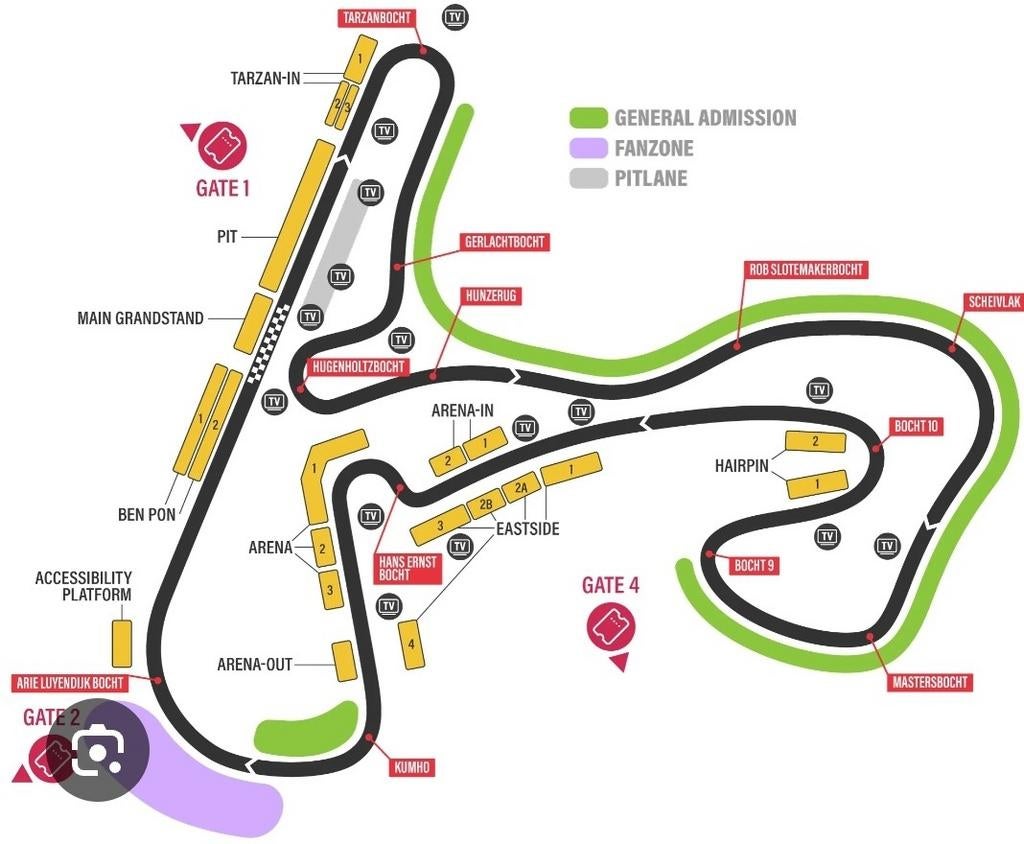 3x zondag tickets F1 zandvoort 2026, eastside 3, Drie personen of meer, Augustus