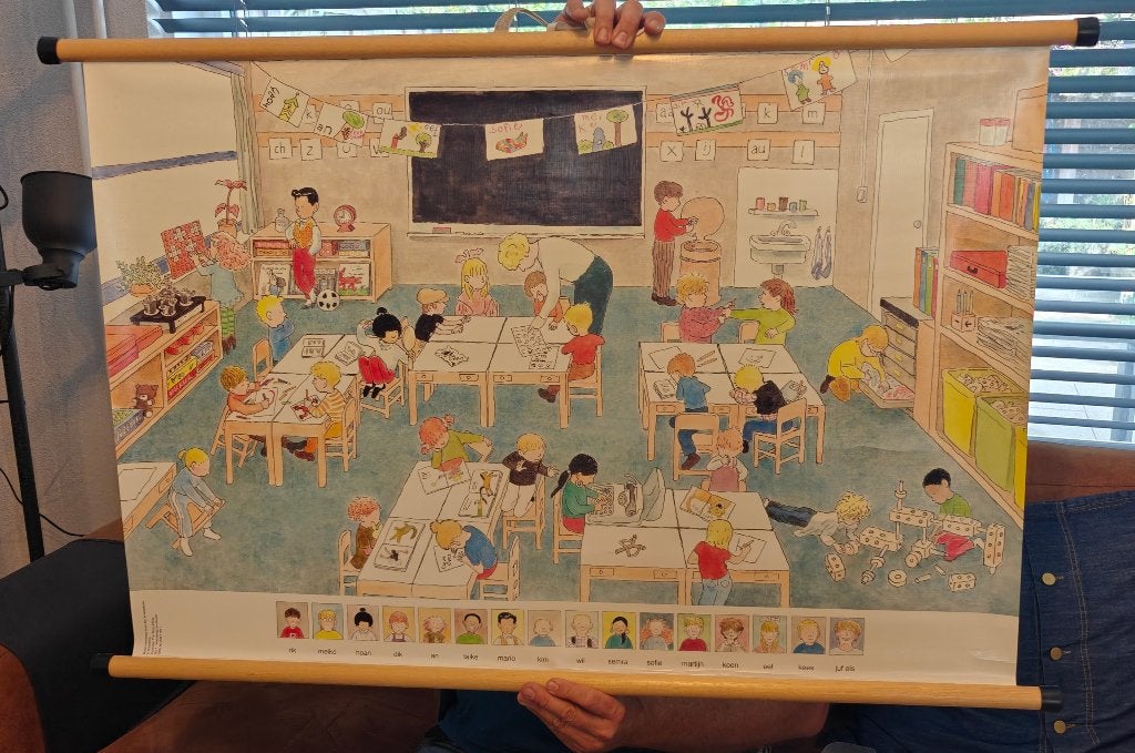 Schoolposter Tjong-Khing, Ophalen of Verzenden, Overige thema's