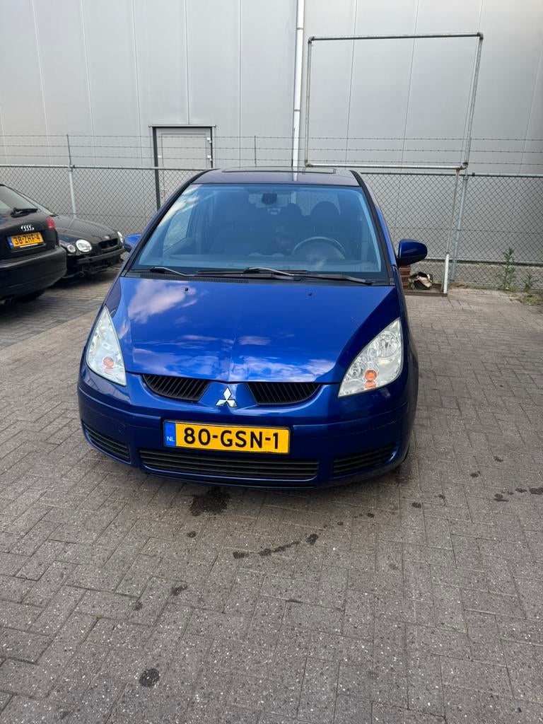 Mitsubishi Colt 1.5 d’Azur | Airco | Schuifdak | Blauw, Auto's, Mitsubishi, Voorwielaandrijving, 970 kg, 40 €/maand, 4 cilinders