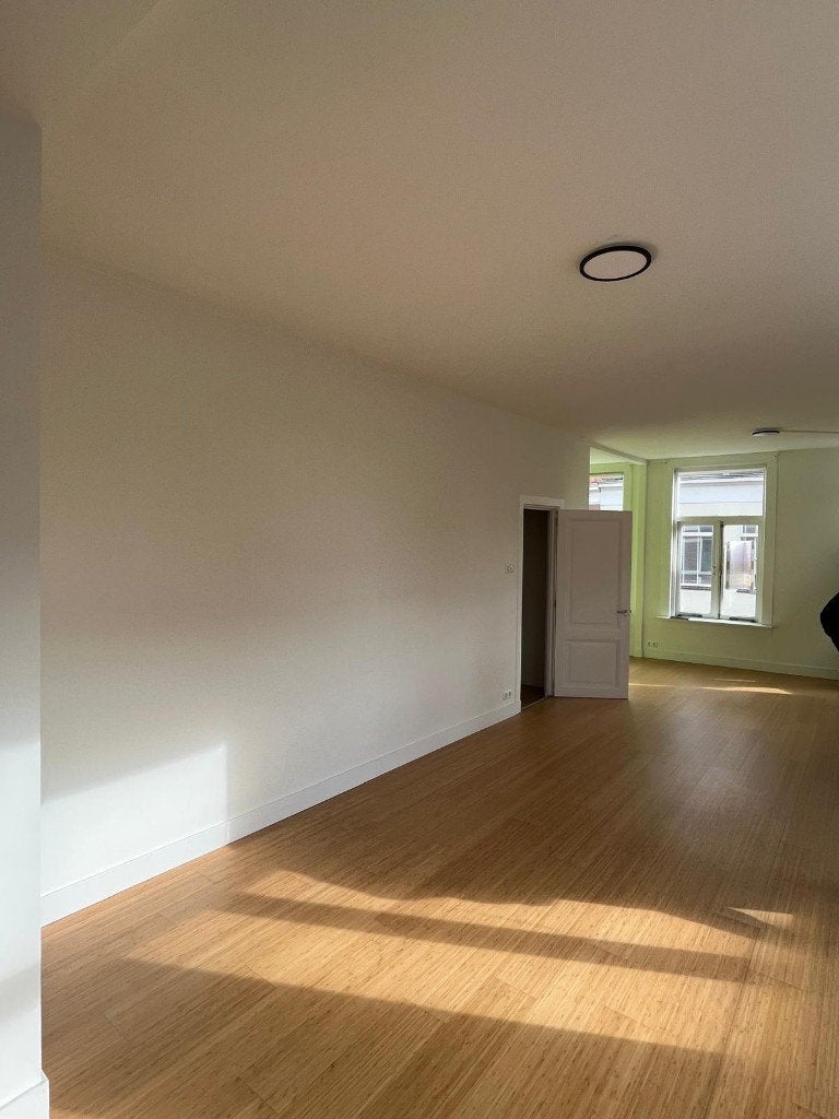 Bamboe laminaatvloer 35m2, Ophalen, Gebruikt, 50 tot 150 cm, 10 m² of meer