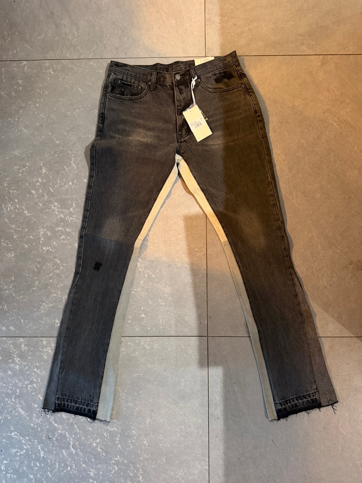 MNML Black Flare Denim Jeans Maat 31, Verzenden, Nieuw, Zwart, W32 (confectie 46) of kleiner