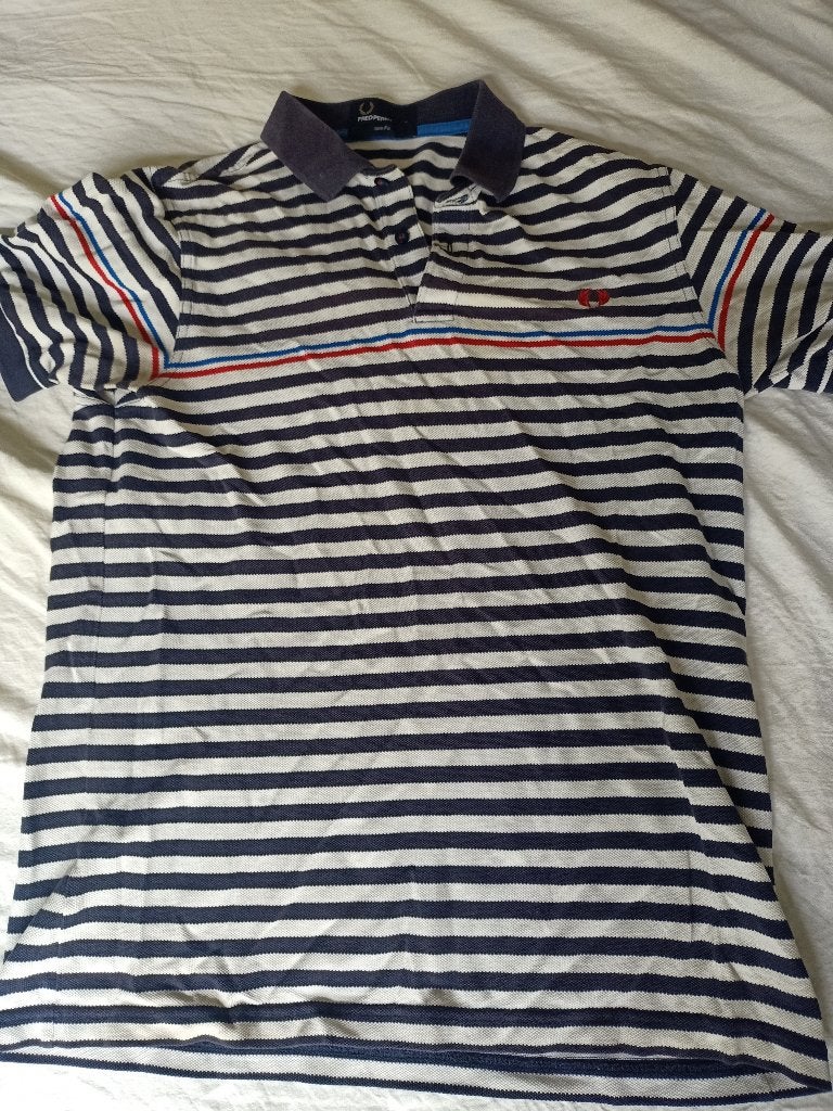 Fred Perry polo shirt gestreept, Kleding | Heren, Ophalen of Verzenden, Fred Perry, Gedragen, Meerkleurig