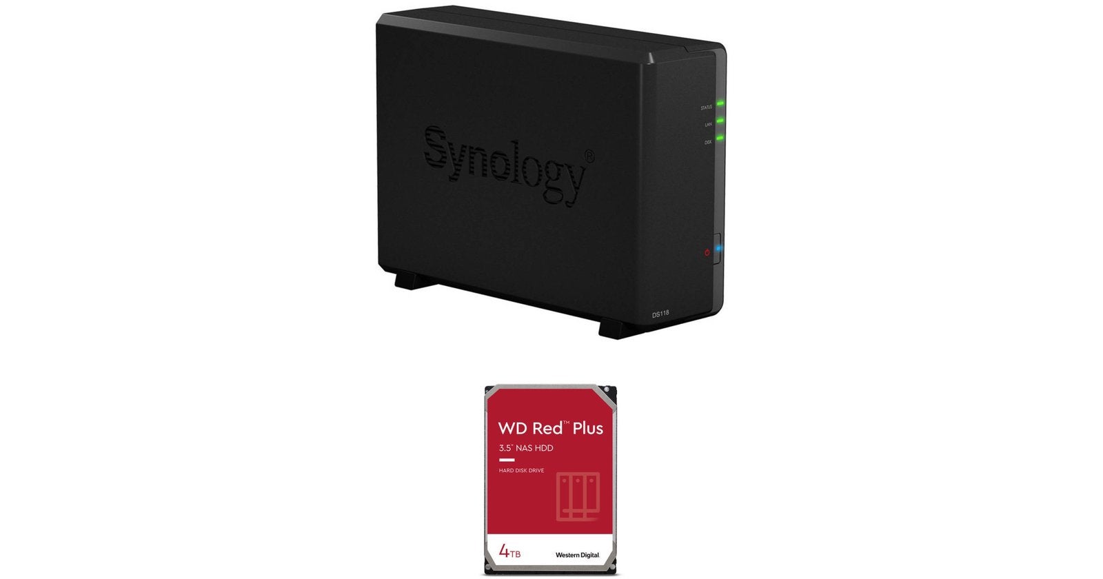 Synology DS118 incl 4tb hdd, Server, HDD, Ophalen of Verzenden, Overige aansluitingen