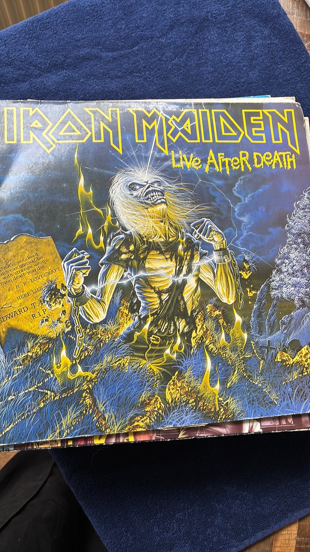 Verzameling 33 Retro LP (Iron Maiden, Queen, Testament), Cd's en Dvd's, Vinyl | Pop, Ophalen of Verzenden, Gebruikt, Overige formaten
