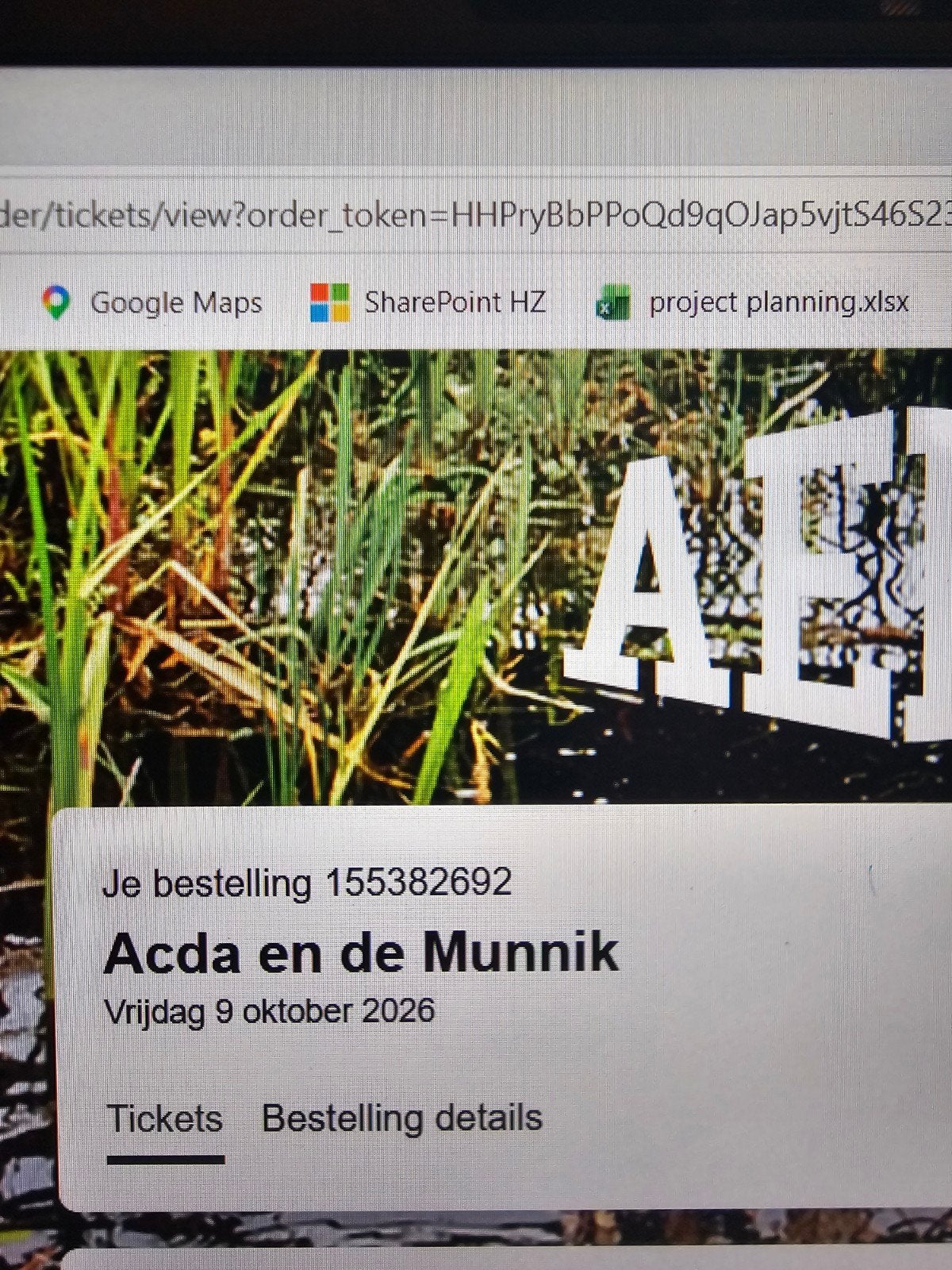 Concertkaart Acda en de Munnik, Eén persoon