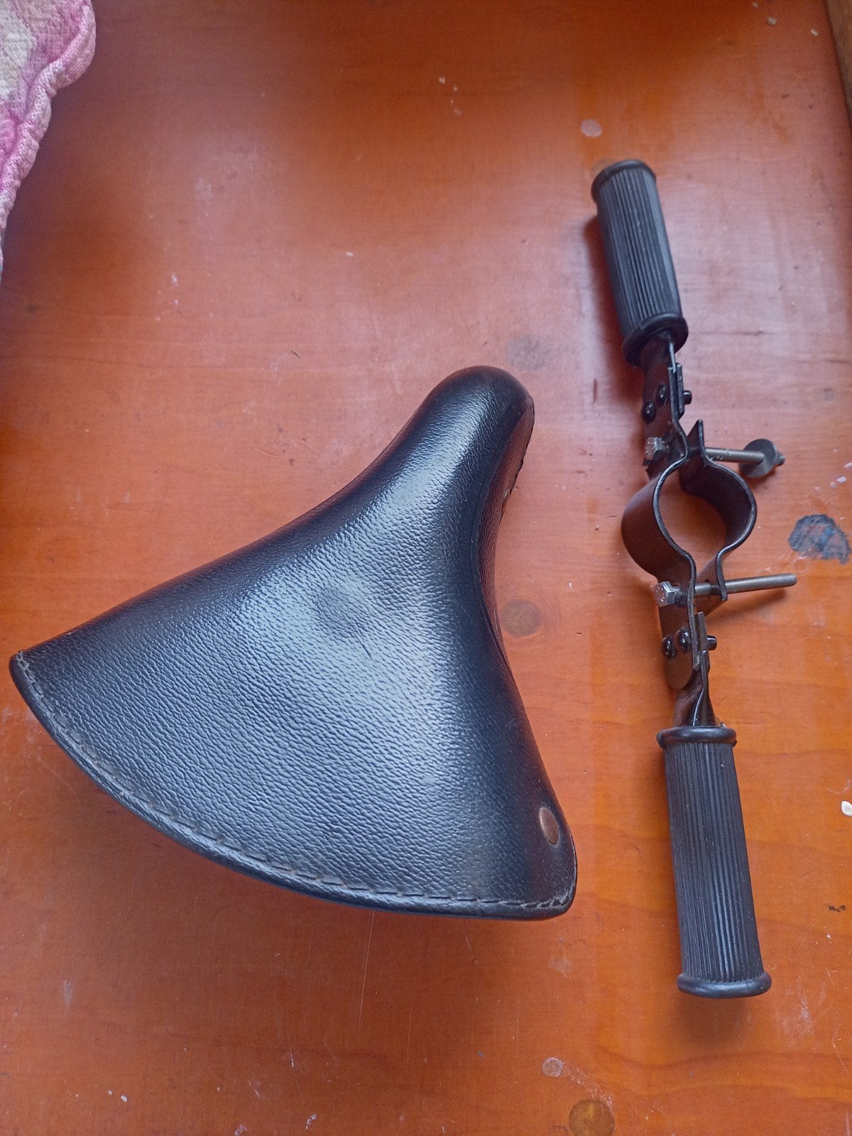 Zadel voor op de stang, 15 t/m 36 kg, Voorzitje, Ophalen of Verzenden, Gebruikt