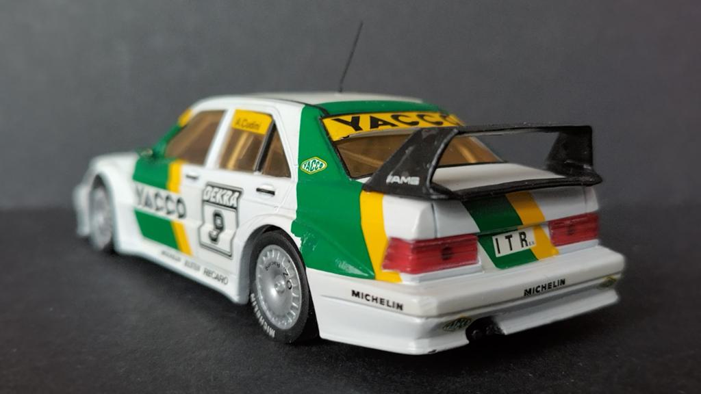 Mercedes Benz 190 Evo Yacco Cudini 1:43 Minichamps Pol, Hobby en Vrije tijd, Modelauto's | 1:43, Auto, Verzenden, ., Zo goed als nieuw