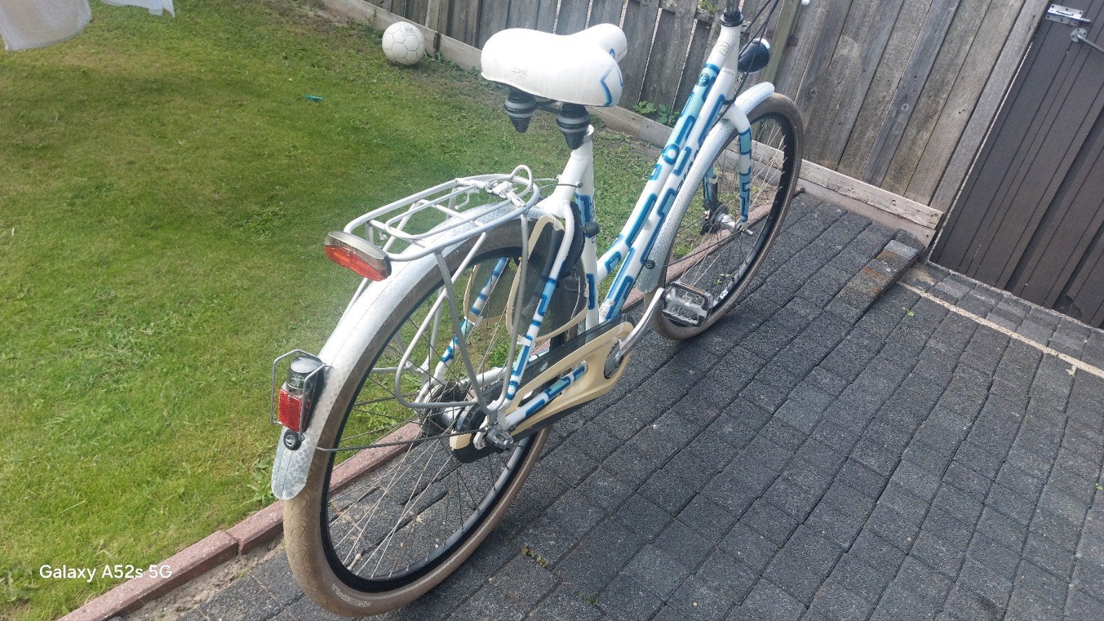 Giant Single 7 Damesfiets - Wit/Blauw, Fietsen en Brommers, Terugtraprem, Gebruikt, Versnellingen, Giant