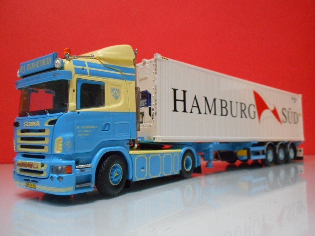 TEKNO SCANIA R D.J. DANGERMAN / HAMBURG SUD 56370, Ophalen of Verzenden, Nieuw, Bus of Vrachtwagen, Tekno