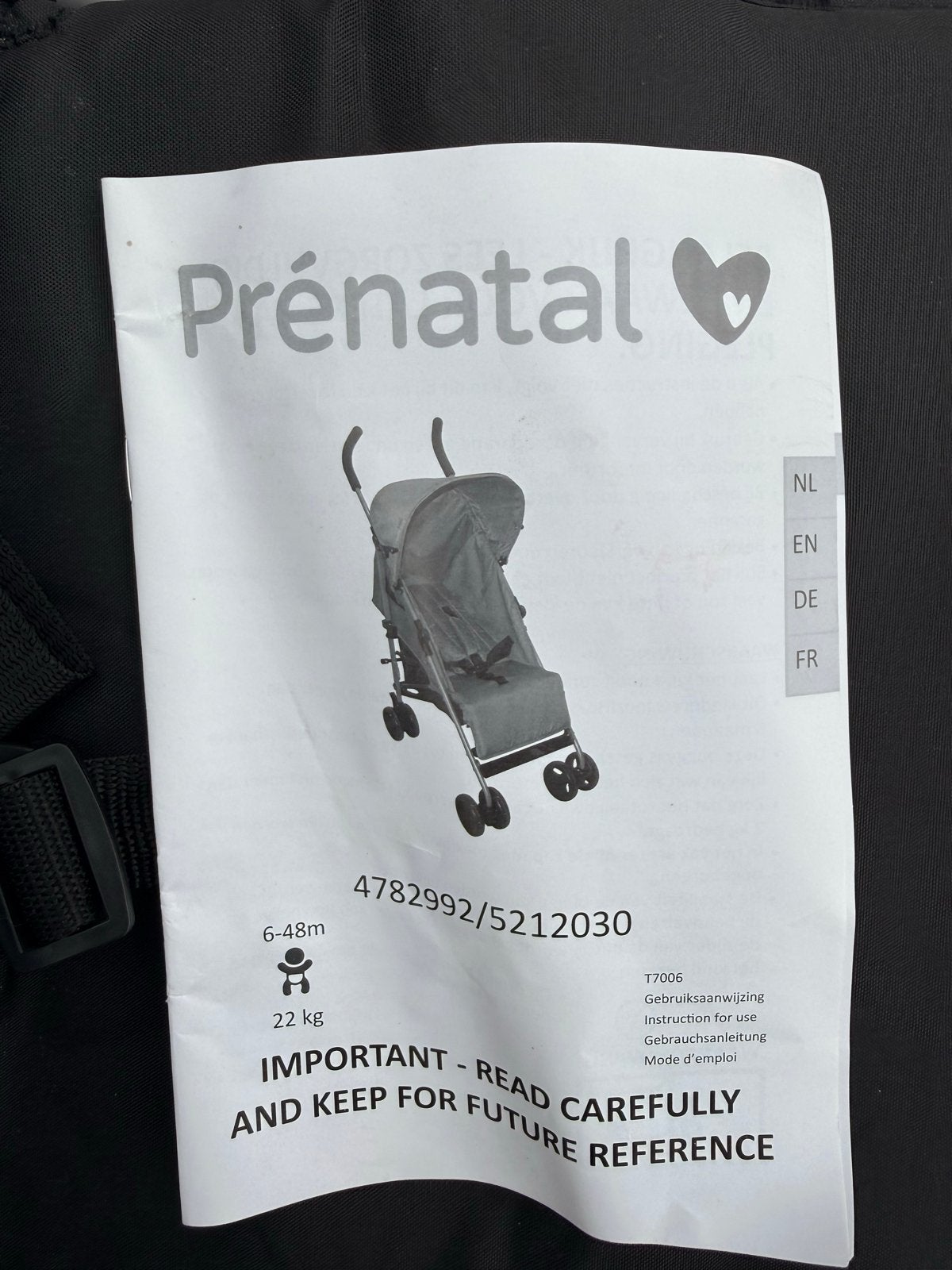 Prénatal (paraplu) Buggy - Compact en Lichtgewicht, Ophalen, Zo goed als nieuw, Overige merken, Verstelbare rugleuning