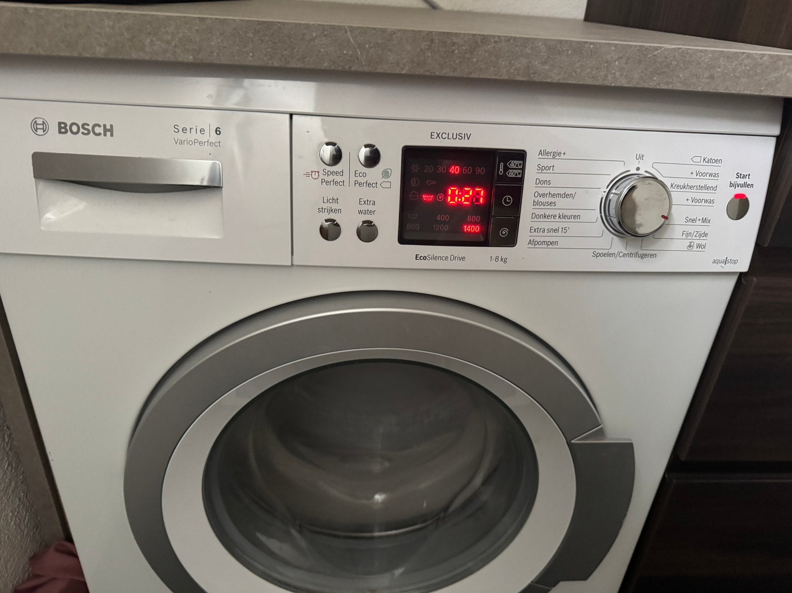 Bosch wasmachine 6 serie exclusive, Witgoed en Apparatuur, Ophalen, Gebruikt, Voorlader, 85 tot 90 cm