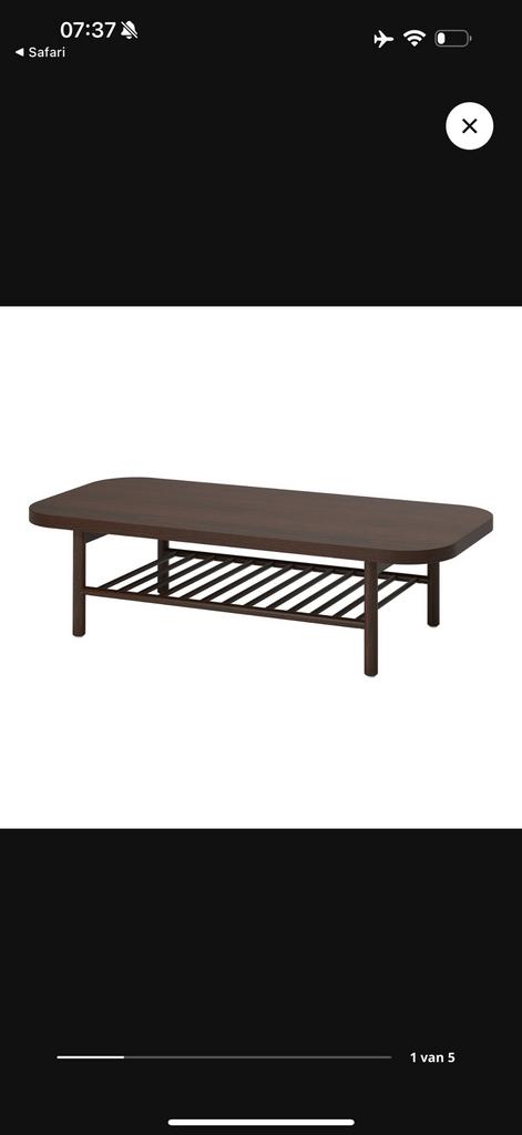 Salontafel Ikea GEBRUIKT, Gebruikt, 100 tot 150 cm, Minder dan 50 cm, Rechthoekig
