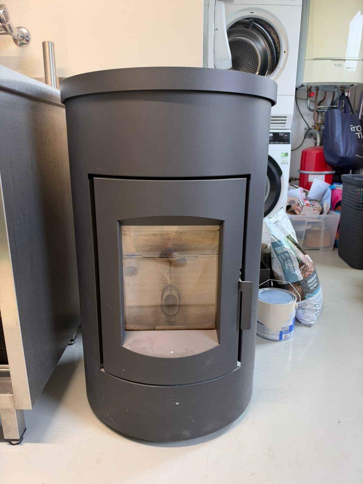 Duoflame Abel Large pelletkachel, Huis en Inrichting, Ophalen of Verzenden, Zo goed als nieuw, Overige brandstoffen, Pelletkachel